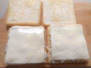 add the cheese slices