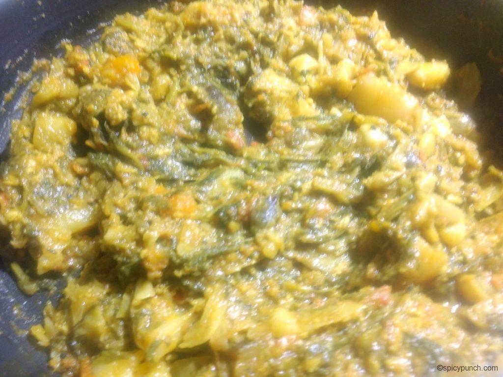 Bengali labra recipe - mixed vegetable curry for Lakshmi puja