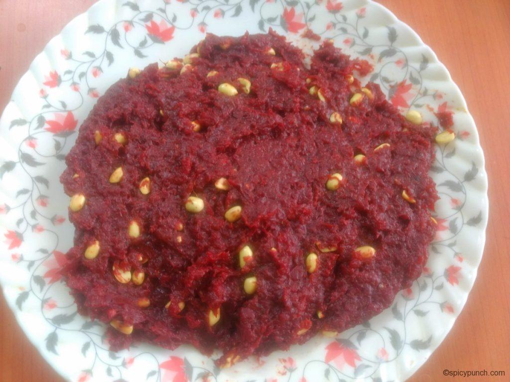 stuffing of vegetable chop is ready to make bengali veg chop recipe or beet root cutlet recipe