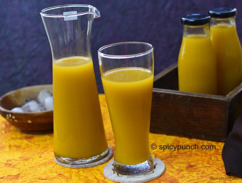 Mango frooti recipe | how to make mango frooti at home | homemade mango fruity drink