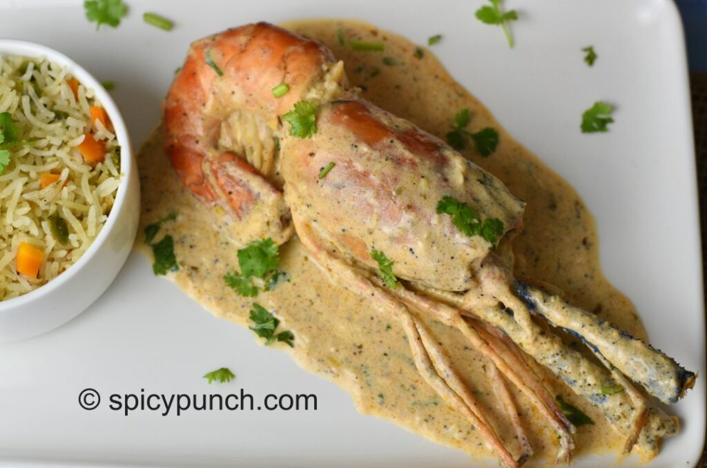 Creamy jumbo prawn recipe a quick & easy recipe of giant shrimp