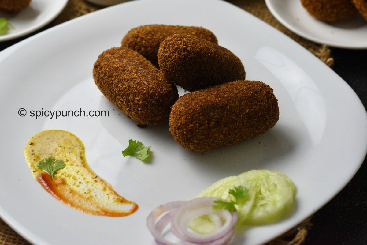 Macher chop - a Bengali style fish croquette recipe with leftover fish