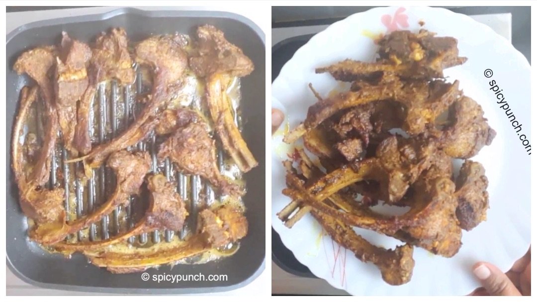 Mutton chops fry recipe with step by step pictures Spicy punch