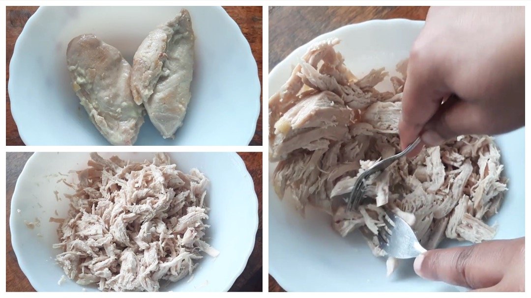 Mayonnaise chicken sandwich Chicken sandwich with mayo & salad