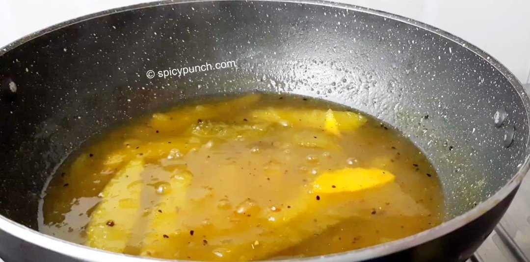 Kacha Aamer Chutney recipe Bengali Biyebari'r style