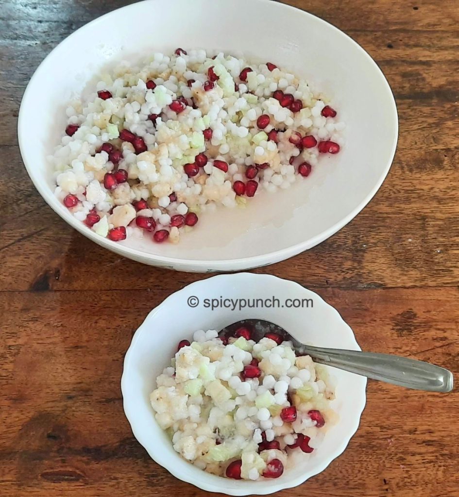 Made this sabudana makha on last Maha shivaratri shown in this picture