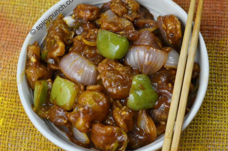 Chilli Mushroom recipe - Crispy Dry Mushroom Chilli recipe